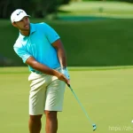 Home 6 바베이도스 골프 코스 추천 - **Image Prompt: Sandy Lane's Green Monkey Golf Course - Luxurious Challenge**
"A male golfer, mi...